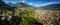 Sondrio - Valtellina IT - Aerial overview of the vineyards in Frazione Sant`Anna