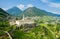 Sondrio - Valtellina IT - Overview of the vineyards and the Convent