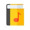 Song book vector illustration, flat style icon