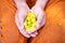 Songkran in thailand, Selective focus flowers placed in hand monk, Traditional watering monks select focus