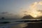 Sonnenuntergang am Strand auf Martinique