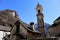 Sonogno, Switzerland, 10. April 2022: Church and Village of Sonogno
