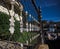 Sonora front yard fence with blurred town background