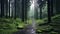 Soothing Forest Path: A Captivating Journey Through Nature\\\'s Tranquil Beauty