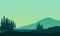 Soothing nature sunrise scenery in the countryside. City vector