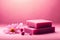 Soothing Spa: A Close-Up of Skincare Soap on a Pink Background