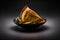 SOPAPILLA on black background created with generative AI technology