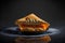 SOPAPILLA on black background created with generative AI technology