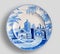 SOPHIA VILLAGE SCENE DINNER PLATE with white background