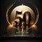 Sophisticated 50th Birthday Celebration in Gold