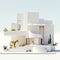 Sophisticated Surrealism: 3d Model Of A Modern White House