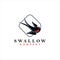Sophisticated Swallow Logo Design Small Bird