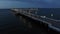 Sopot the longest wooden pier in Europe, Poland, 07 2016, aerial footage