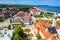 Sopot, Poland - June 19, 2019: Beautiful architecture of Sopot at Baltic sea, Poland. Sopot is major tourist destination in Poland