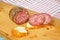 `soppressa` traditional Italian salami