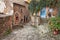 Sorano, Grosseto, Tuscany, Italy: alley in the old town