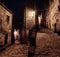 Sorano street at night