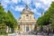 Sorbonne chapel facade in Latin quarter, Paris, France