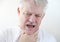 Sore throat in older man