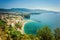 Sorrento harbor panoramic view