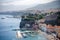 Sorrento panoramic view of the coast and Marina grande, Campania, Italy