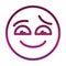 Sorry funny smiley emoticon face expression gradient style icon