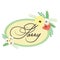 sorry label with flowers decoration. Vector illustration decorative design