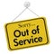 Sorry Out of Service Sign