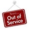 Sorry Out of Service Sign