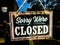 Sorry We& x27;re Closed Sign On Business Window