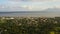 Sorsogon City, Luzon, Philippines. Asian town by the sea, top view.