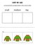 Sort Christmas sweater by size. Educational worksheet for kids