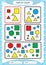 Sort by color. Sorting Game. Group by color- green, red, yellow.blue. Special sorter for preschool kids. Worksheet for