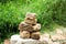 Sort old red bricks isolated on Archaeological