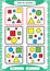 Sort by Shapes. Sorting Game. Group by shapes - square, circle,triangle. . Special sorter for preschool kids. Worksheet