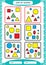 Sort by Shapes. Sorting Game. Group by shapes - square, circle,triangle. . Special sorter for preschool kids. Worksheet