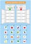 Sorting Fruits and Vegetables in refrigerator, worksheet for kindergarten