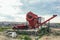 Sorting machine at a large landfill