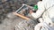 Sorting and picking of valuable stones from the excavations debris of swat emerald mine in swat valley, Pakistan