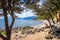 Sos Dorroles beach in Orosei Golf, Sardinia, Italy