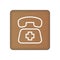 Sos Icon. Rescue Services Phone Call Illustration Isolated On A Background. Vector Icon Illustration. Unique Pattern