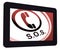 SOS Tablet Shows Call For Urgent Help