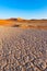 Sossusvlei Namibia, travel destination in Africa. Sand Dunes and clay salt pan with acacia trees, Namib Naukluft National Park, Na