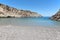 Sostis Bay. Cretan beach. Mediterranean landscape. Greece