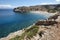 Sostis Bay. Cretan beach. Mediterranean landscape. Greece