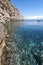 Sostis Bay. Cretan beach. Mediterranean landscape. Greece