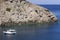 Sostis Bay. Cretan beach. Mediterranean landscape. Greece