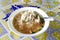 Soto ayam is a delicious and tasty Indonesian special dish. Soto ayam is ready to be eaten. chicken soup from Indonesia