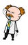 Soul Leaving Scientist Body Cartoon