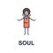 soul musician icon. Element of music style icon for mobile concept and web apps. Colored soul music style icon can be used for web